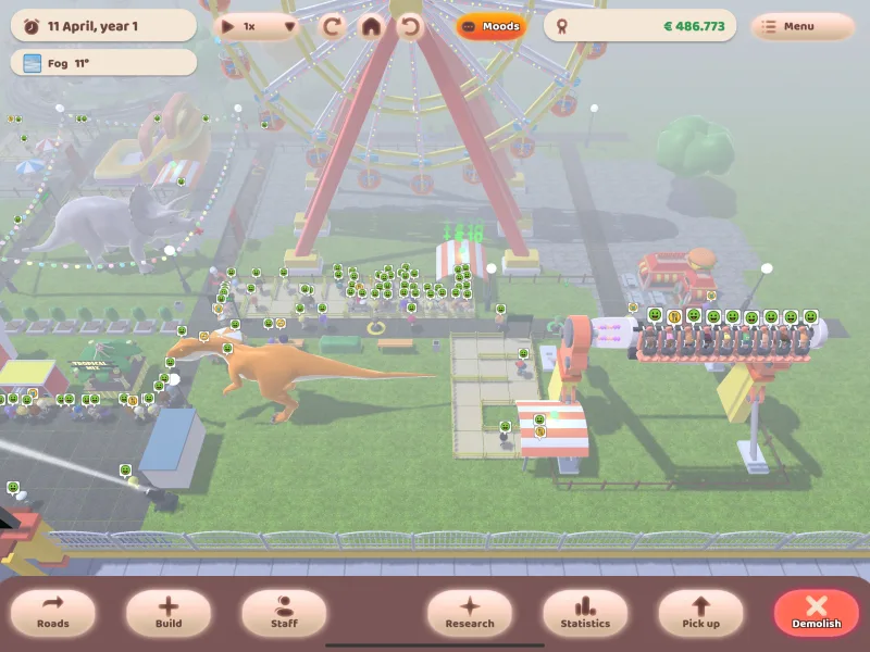 Amusement Factory is an alternative to Theme Park World - screenshot