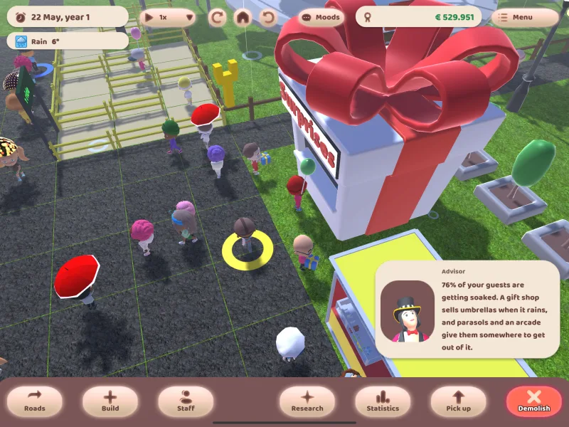 Amusement Factory is an alternative to Theme Park World - screenshot