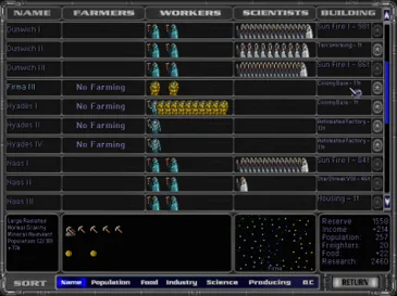 Master of Orion II: Battle at Antares screenshot 3
